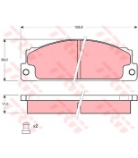 TRW - GDB296 - Комплект тормозных колодок, диско
