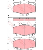 TRW - GDB3213 - Комплект тормозных колодок, диско