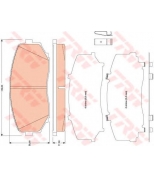 TRW - GDB3471 - Колодки тормозные дисковые GDB3471