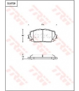 TRW - GDB7728 - Колодки тормозные передние