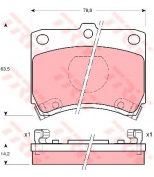 TRW - GDB773 - Колодки торм. KIA/MAZDA PRIDE/121 перед.к-т