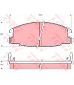 TRW - GDB870 - Колодки тормозные дисковые GDB870