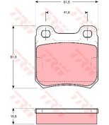 TRW - GDB914 - Колодки тормозные дисковые GDB914