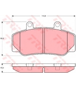 TRW - GDB970 - Колодки тормозные дисковые GDB970