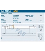 FAE - 74234 - Свеча накаливания