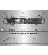 MALO - 80004 - Шланг тормозной задн. Citroen C2 03-  C3 02-  Peug