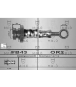 MALO - 80572 - Шланг тормозной