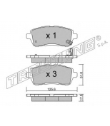 TRUSTING - 8090 - Комплект тормозных колодок, диско