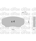 CIFAM - 8222211 - Колодки