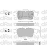 CIFAM - 8223370 - Комплект тормозных колодок, дисковый тормоз