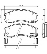 HELLA - 8DB355005821 - колодки тормозные дисковые