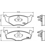 HELLA - 8DB355007911 - Комплект тормозных колодок дисковый тормоз