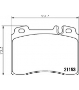 HELLA - 8DB355008181 - Комплект тормозных колодок дисковый тормоз