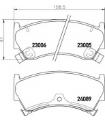 HELLA - 8DB355009821 - Колодки тормозные дисковые