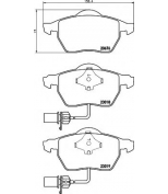 HELLA - 8DB355010731 - Комплект тормозных колодок, дисковый тормоз