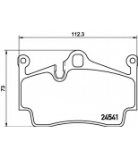 HELLA - 8DB355013311 - Колодки тормозные дисковые