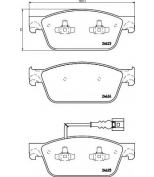 HELLA - 8DB355014981 - Комплект тормозных колодок дисковый тормоз