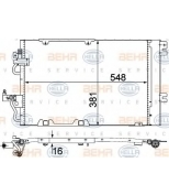 HELLA - 8FC351301774 - Радиатор кондиционера