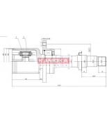 KAMOKA - 8719 - Шрус, внутр. правые 24/32/85mm toyota avensis(t22