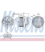 NISSENS - 87091 - Вентилятор отопителя салона - CITROEN C3   02-
