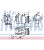 NISSENS - 89073 - Компрессор кондиционера AUDI A 4 1.9 TDI -04