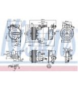 NISSENS - 890015 - Компрессор nissan qashqai 07- 890015