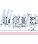 NISSENS - 89165 - Компрессор кондиционера VW-SHARAN 97-