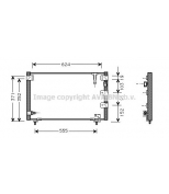 AVA - TO5262 - Радиатор кондиционера