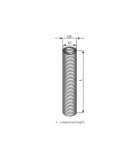 DINEX 94120 Гофра универ Flex pipe ф121.5 мм 1 м