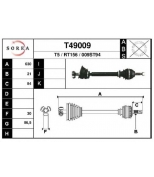 EAI - T49009 - T49009_привод левый! 728mm Renault 9/11 1.1/1.4/1.6TD 81-90