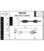 EAI - T98152 - T98152_привод левый! 640mm nissan primera 1.6 90-96