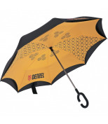 DENZEL 69706 Зонт-трость обратного сложения, эргономичная рукоятка с покрытием Soft ToucH. DENZEL
