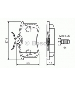 BOSCH - 0986424751 - Тормозные колодки 0986424751