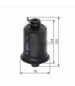 BOSCH - 0986450115 - Фильтр топливный TOYOTA COROLLA 92-01  STARLET 96-