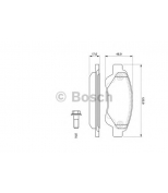 BOSCH - 0986494065 - Комплект тормозных колодок, диско 0986494065