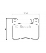 BOSCH - 0986494166 - Тормозные колодки передние 0986494166