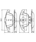 BOSCH - 0986494342 - Коодки торм диск к-т Ford Galaxy, Mondeo IV