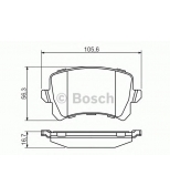 BOSCH - 0986494344 - Колодки торм задн VW Passta 10-, Ti...