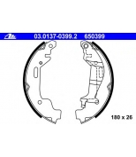 ATE - 03013703992 - Колодки тормозные барабанные ATE, комплект, 03.0137-0399.2