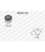 NTN-SNR - KD47705 - Комплект ГРМ Suzuki Baleno -02/Swift III/Vitara -98