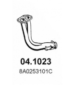ASSO 041023 Передняя труба глушителя Audi 80 2....