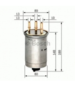 BOSCH - 0450906508 - Фильтр топливный TRANSIT CONNECT (2002 )