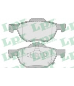 LPR 05P1211 Колодки тормозные дисковые передние HONDA ACCORD VIII 02/03-> 155,3X68,5X16mm