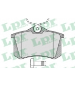 LPR 05P1788 Колодки тормозные дисковые задние