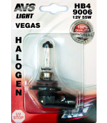 AVS A78486S Лампа галогенная HB4 12В 55 Вт AVS Vegas (9006) блистер
