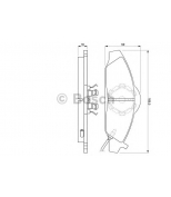 BOSCH - 0986424551 - Комплект тормознх колодок 0986424551