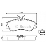 BOSCH - 0986424583 - Тормозные колодки 0986424583