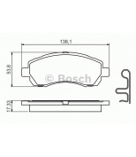 BOSCH - 0986424770 - Тормозные колодки 0986424770