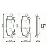 BOSCH - 0986424790 - Тормозные колодки 0986424790