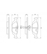 BOSCH - 0986460996 - Тормозные колодки 0986460996